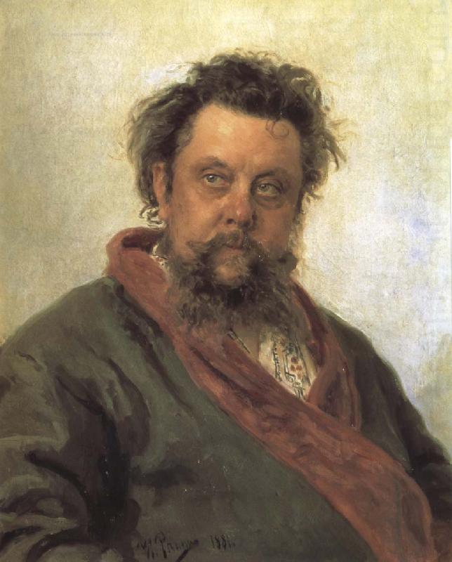 Ilya Repin Portrait of Modest Mussorgsky china oil painting image